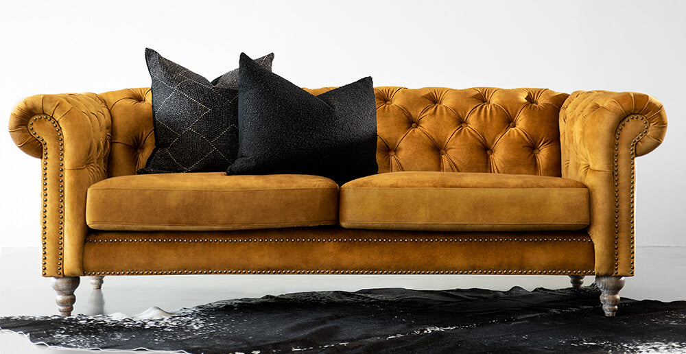 Sofá Chesterfield Mostaza