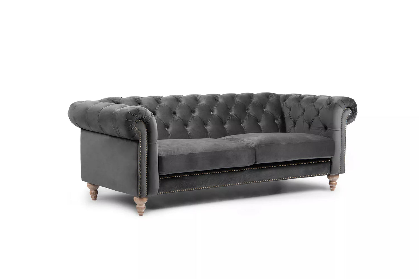 Sofá Chesterfield Gris