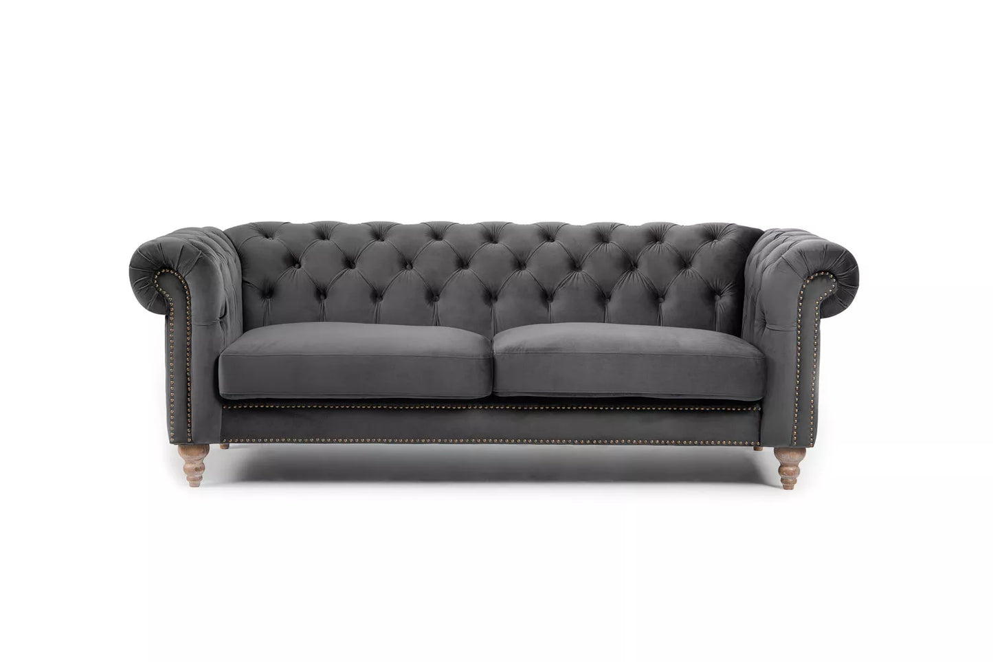 Sofá Chesterfield Gris